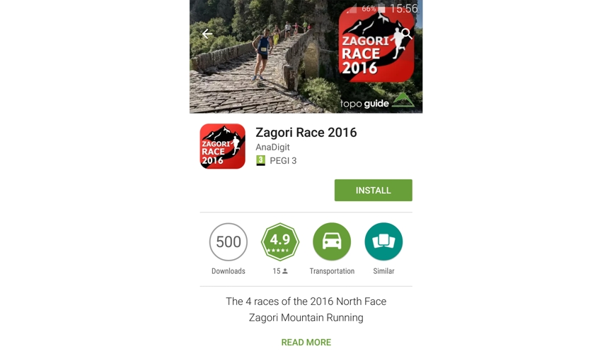 Zagori Race 2016 app on Google Play